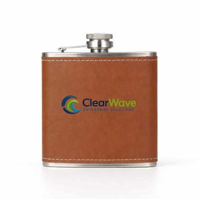 Leather Wrapped Hip Flasks