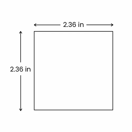 2.36 x 2.36 in